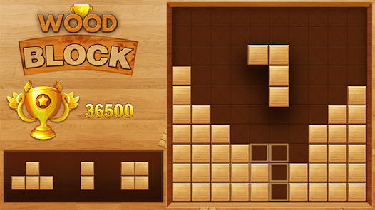 ウッドブロックパズルゲームのスクリーンショット